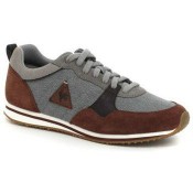 Original Le Coq Sportif Bolivar Cft 2 Tones Suede Titanium Mustan Chaussures Baskets Basses Homme